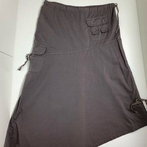 Wearables by XCVI Grey Cargo Skirt Size M